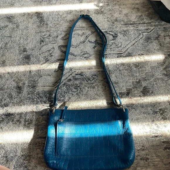 Brighton Bags Brighton Blue Leather Crossbody Bag Poshmark